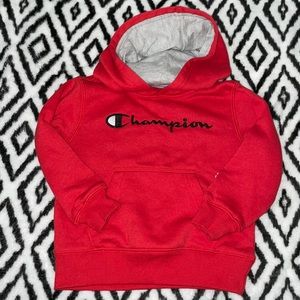 Champion hoodie red size 3T